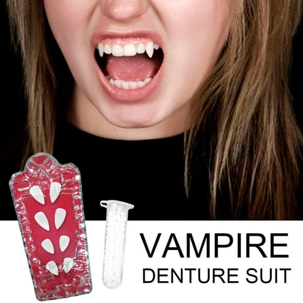 Cosplay Dentures Zombie Vampire Teeth Ghost Devil Fangs Halloween Party Props